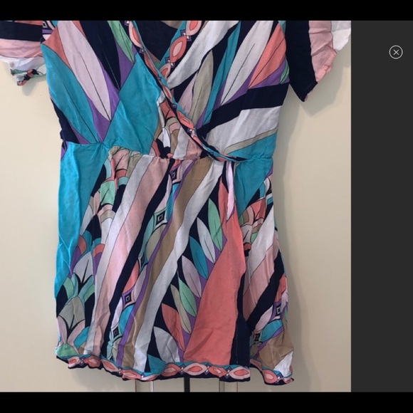 Trina Turk Electric Wave Coverup/Romper L - Picture 4 of 5